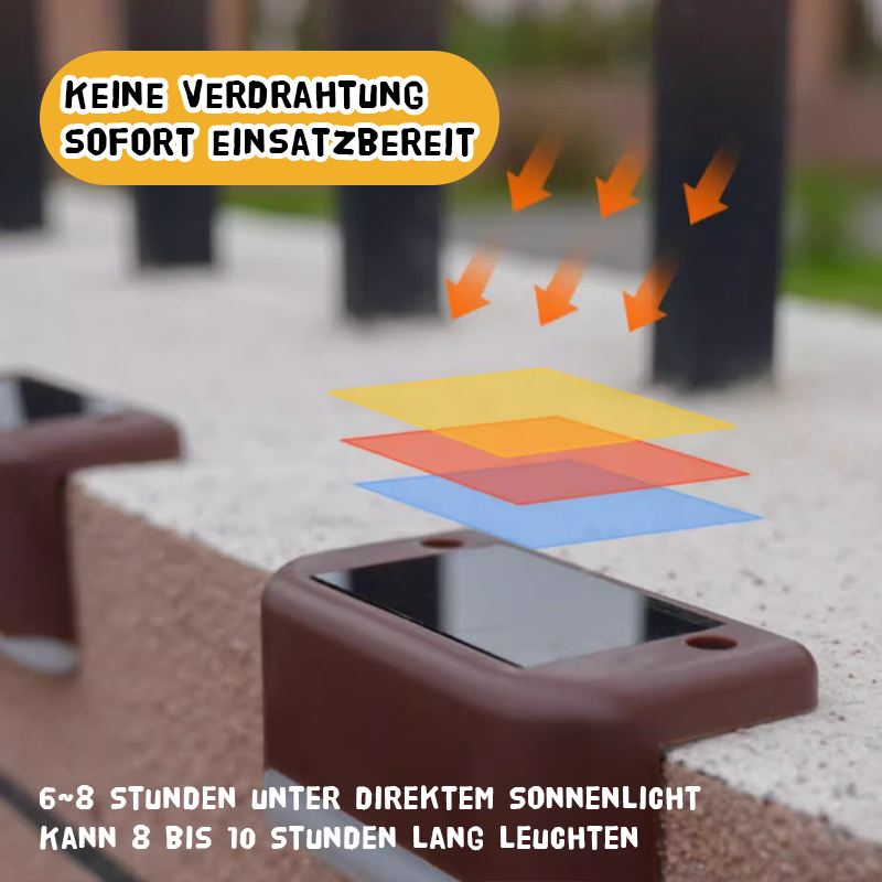 Solar-Treppenhausleuchte für draußen