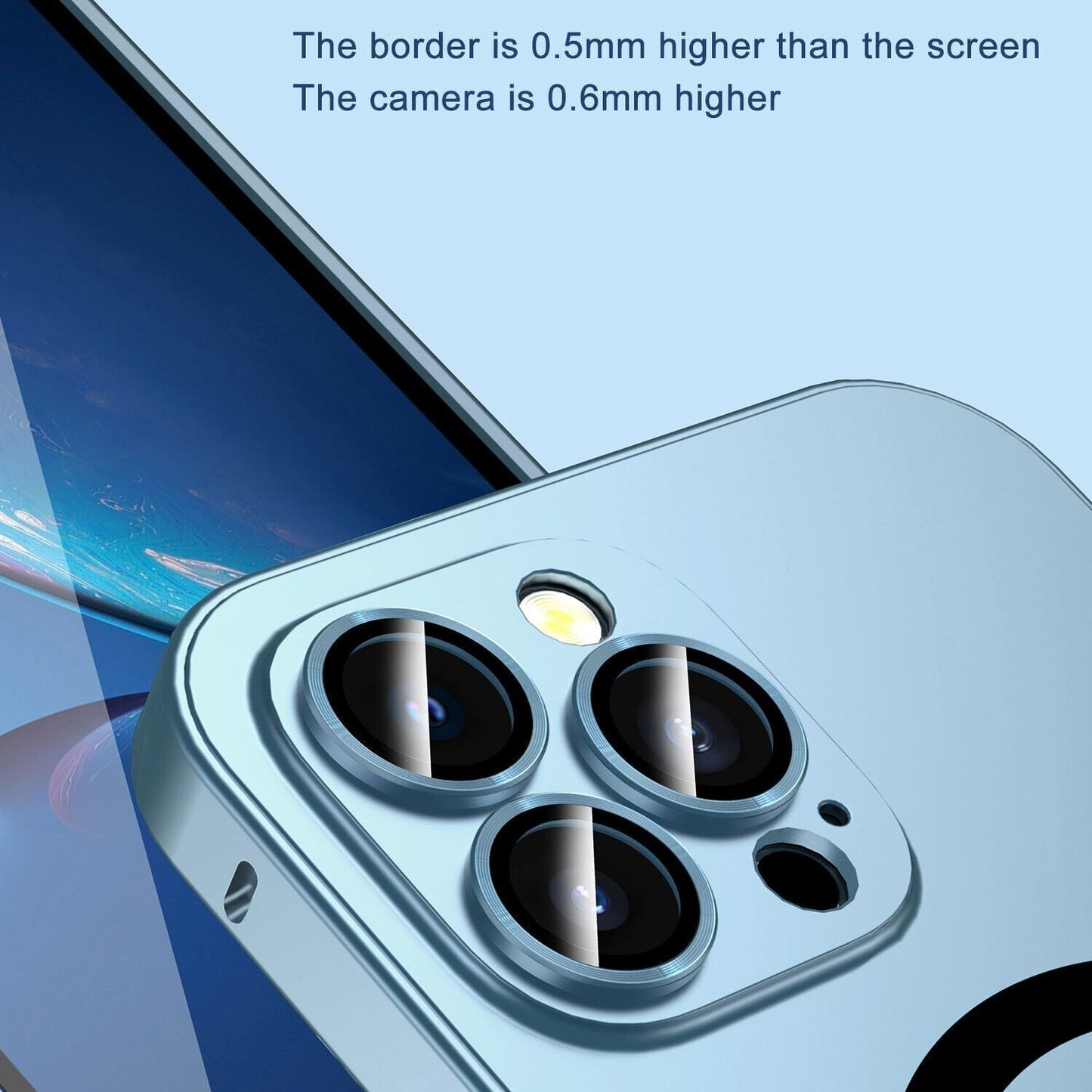 Magnetische Aufladung Aluminium Metall Bumper Matte Case Cover für iPhone