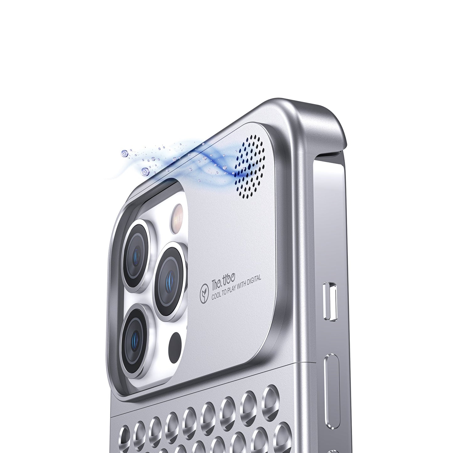 Aromatherapie Telefon Fall iphone13iPhone14/15 Aluminiumlegierung Anti-Fall Wärmeableitung Lünette schlank